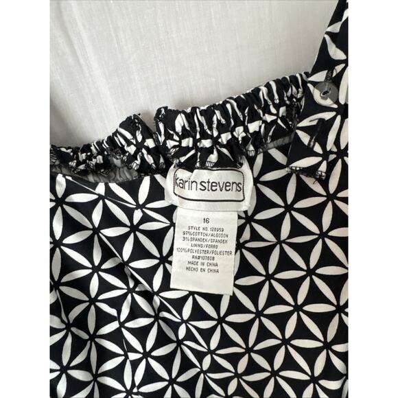 Karin Steven’s Size 16 Printed Dress - Picture 4 of 7